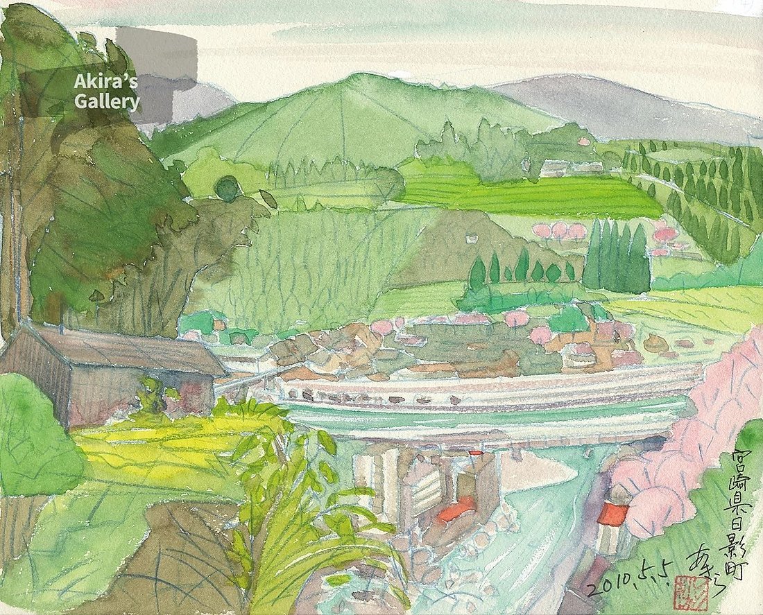 54 宮崎県日影町風景1